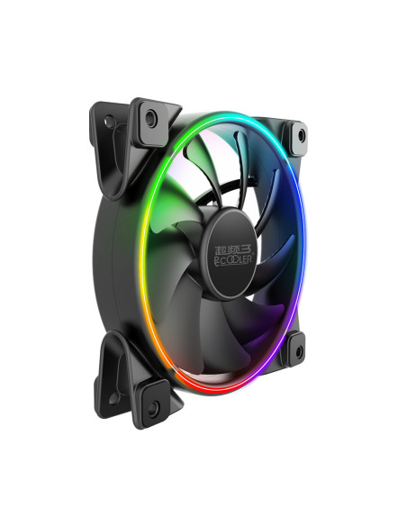 VENTILATOR PCCOOLER PC 120x120x25 mm, RGB LED, PWM, Hydro Bearing, control iluminare A-RGB, 1 buc. in pachet "CORONA FRGB 120"