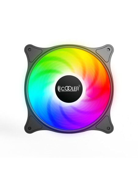 VENTILATOR PCCOOLER PC 120x120x25 mm, RGB LED fix, 3 PIN, Hydro Bearing, fixed LED RGB, 1 buc. in pachet "FX-120-3"