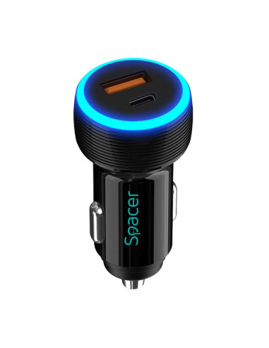 Televizoare SPACER Alim. auto Spacer USB-A&C...
