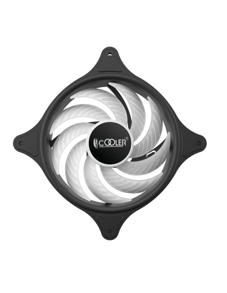 VENTILATOR PCCOOLER PC 120x120x25 mm, RGB LED fix, 3 PIN, Hydro Bearing, fixed LED RGB, 1 buc. in pachet "FX-120-3"