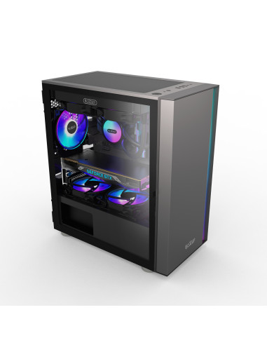 CARCASA PCCOOLER, Middle Tower, mATX, ITX, fara...