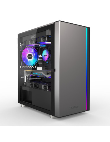 CARCASA PCCOOLER, Middle Tower, mATX, ITX, fara...