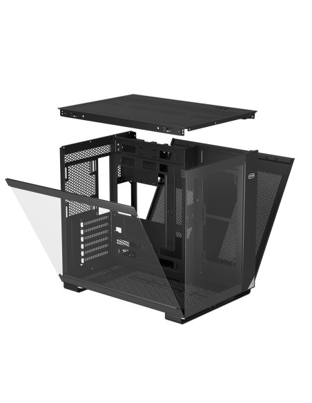 CARCASA PCCOOLER, Middle Tower, ATX, fara sursa, sticla securizata, negru, USB 3.2 gen 1 x 2, USB Type-C x 2, mic, audio, "C3 T5