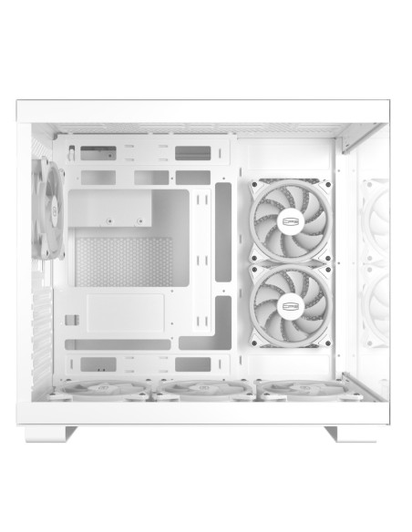CARCASA PCCOOLER, Middle Tower, ATX, fara sursa, sticla securizata, 6 ventilatoare incluse, iluminare ARGB, negru, USB 3.2 gen 1