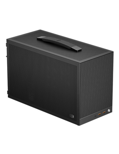 CARCASA PCCooler "K101 MESH", mini tower, office, fara sursa, compatibil sursa SFX, suporta 3xfan, USB-C x 1, USB 3.1 x 2, 3 slo