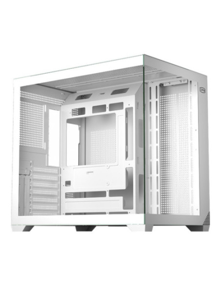 CARCASA PCCooler "C3 T700 Wh", middle tower, gaming, fara sursa, suporta 10xfan, USB Type-C x 1, USB 3.0 x 1, USB 2.0 x 1, audio