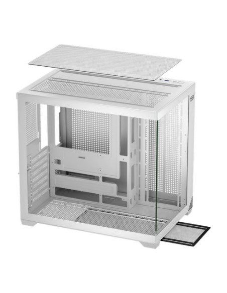 CARCASA PCCooler "C3 T700 Wh", middle tower, gaming, fara sursa, suporta 10xfan, USB Type-C x 1, USB 3.0 x 1, USB 2.0 x 1, audio