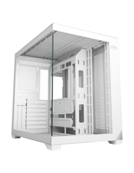 CARCASA PCCooler "C3 T700 Wh", middle tower, gaming, fara sursa, suporta 10xfan, USB Type-C x 1, USB 3.0 x 1, USB 2.0 x 1, audio