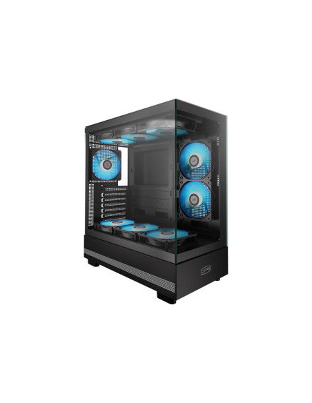 CARCASA PCCooler "C3 Q500", middle tower, gaming, fara sursa, suporta 7xfan, PSU shroud, USB Type-C x 1, USB 3.0 x 1, USB 2.0 x