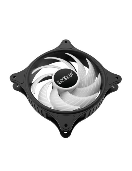 Ventilator PCCooler "FX120", 120mm, 1000 - 2000 RPM, hydraulic bearing, 52.79 cfm, LED ARGB, 4pin PWM, negru, "FX 120 ARGB BK"