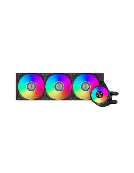 COOLER PCCooler "DA360 Pro ARGB", skt. Intel si AMD, racire cu lichid, 3 x 120mm, 500 - 2200 RPM, iluminare RGB adresabil, afisa
