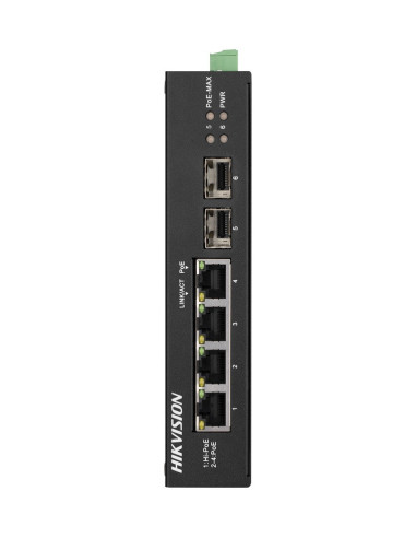 SWITCH Hikvision, Gigabit x 4, SFP x 2, carcasa...