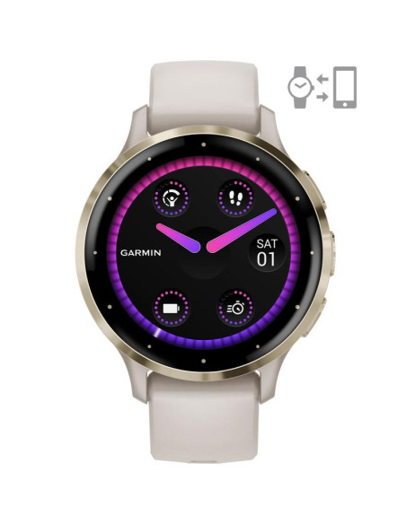 SmartWatch-uri GARMIN Ceas Garmin Venu 3S, Ivory/ Soft Gold