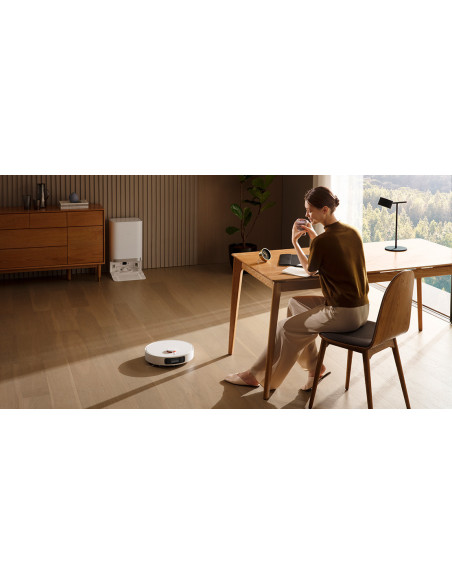 Robot de aspirare Xiaomi X20+ EU BHR8124EU, 6000Pa, colectare automata a prafului in 10 secunde, rezervor de apa 4 l, 75 W, alb