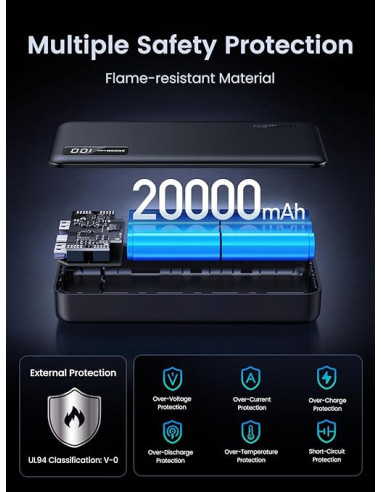 POWER BANK Ugreen "PB312", 20000mAh, 22.5W, 1 x...