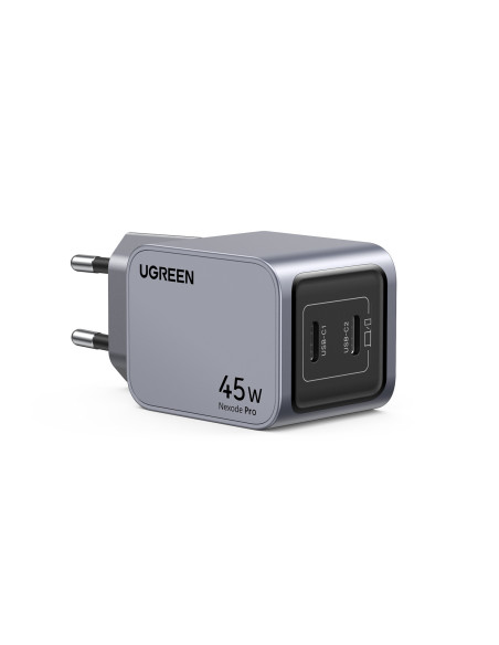 INCARCATOR retea Ugreen Nexode Pro GaN "X707" Quick Charge 45W, 2 x USB Type-C, gri "35008" - 6941876230082