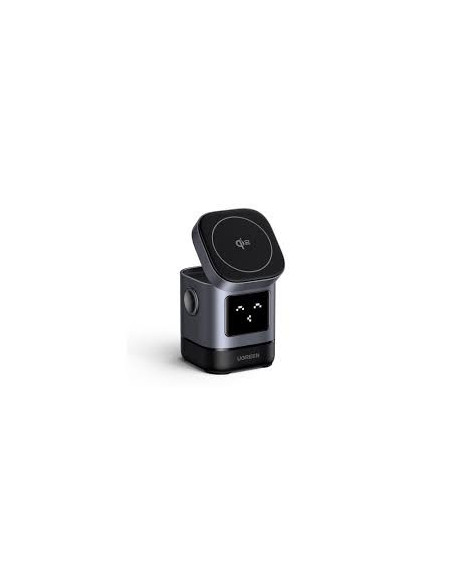 INCARCATOR wireless Ugreen Qi 15W, "W709" compatibilitate IPhone + AirPods, prindere magnetica, cablu Type-C la Type-C 1m inclus
