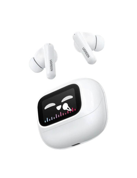 CASTI Ugreen, "CM123" HiTune T6 Magic TWS, 30 ore baterie, incarcare USB Type-C, Over Ear, bluetooth 5.4, alb "55137",