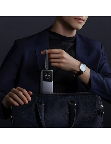 POWER BANK Ugreen "PB723", 20000mAh, 130W PD3.0, 1 x USB, 1 x USB Type-C, 1 x USB Type-C integrat, display, gri, "55365B"