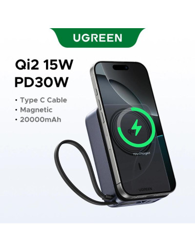 POWER BANK Ugreen "PB567", 20000mAh, 30W PD3.0...