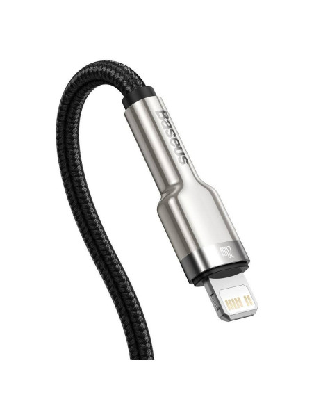 CABLU alimentare si date Baseus Cafule Metal, Fast Charging Data Cable pt. smartphone, USB Type-C la Lightning Iphone PD 20W, br