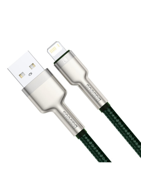 CABLU alimentare si date Baseus Cafule Metal, Fast Charging Data Cable pt. smartphone, USB la Lightning Iphone 2.4A, braided, 1m