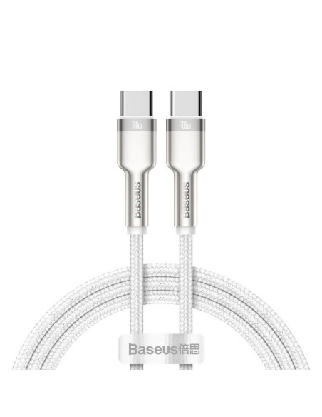 CABLU alimentare si date Baseus Cafule Metal, Fast Charging Data Cable pt. smartphone, USB Type-C la USB Type-C 100W, braided, 1