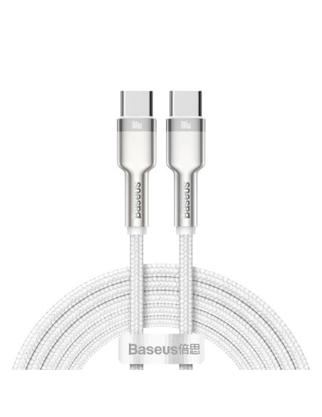 CABLU alimentare si date Baseus Cafule Metal, Fast Charging Data Cable pt. smartphone, USB Type-C la USB Type-C 100W, braided, 2