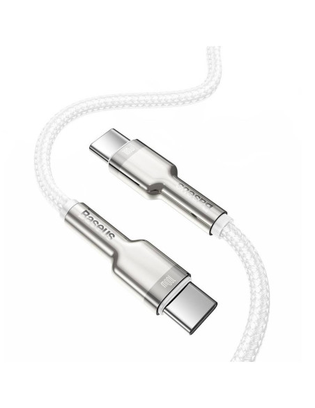 CABLU alimentare si date Baseus Cafule Metal, Fast Charging Data Cable pt. smartphone, USB Type-C la USB Type-C 100W, braided, 2