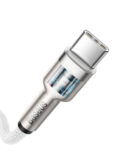 CABLU alimentare si date Baseus Cafule Metal, Fast Charging Data Cable pt. smartphone, USB Type-C la USB Type-C 100W, braided, 2