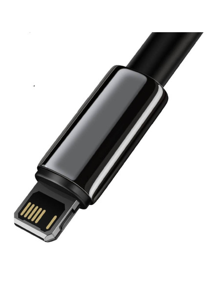 CABLU alimentare si date Baseus Tungsten Gold,Fast Charging Data Cable pt. smartphone,USB la Lightning 2.4A, braided,2m, reziste