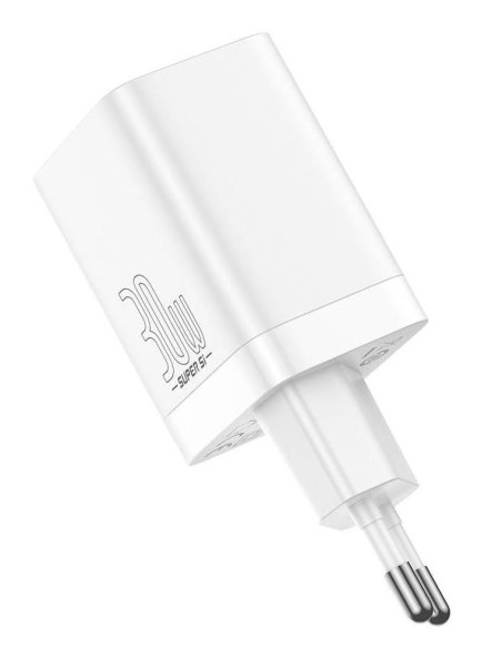 INCARCATOR retea Baseus Super Si Pro, Quick Charge 30W, 1 x USB 5V/3A, 1 x USB Type-C 5V/3A, alb "CCSUPP-E02" - 6953156206359