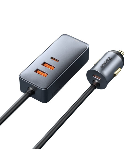 INCARCATOR auto Baseus Share Together PPS , 2 x USB max. 3A si 2 x USB Type-C max 3A, total output 120W, lungime cablu 1.5m, pt.