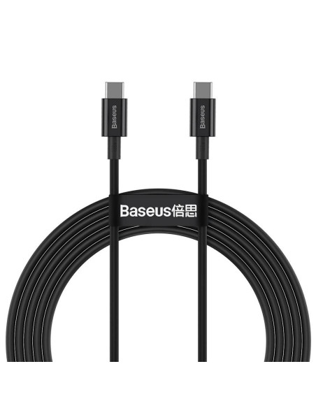 CABLU alimentare si date Baseus Superior, Fast Charging Data Cable pt. smartphone, USB Type-C la USB Type-C 100W, 2m, negru "CAT