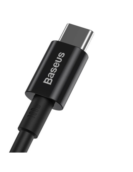 CABLU alimentare si date Baseus Superior, Fast Charging Data Cable pt. smartphone, USB Type-C la USB Type-C 100W, 2m, negru "CAT