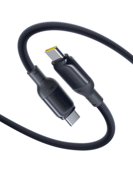 CABLU alimentare si date Baseus PicoGo, Fast Charging Data Cable pt. smartphone, USB Type-C la USB Type-C 240W, 2m, braided, neg