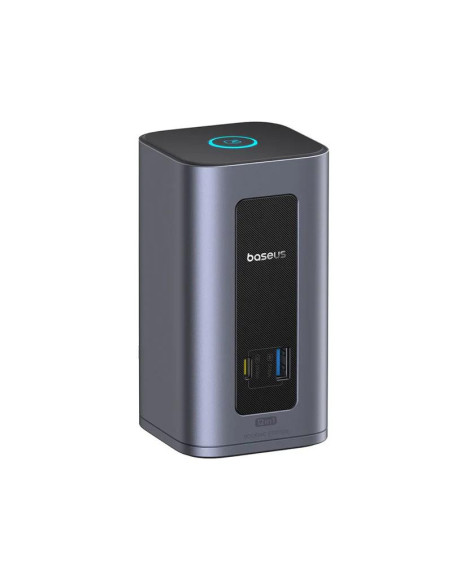 DOCKING Station Baseus Nomos NU1 Air Spacemate 12-in-1, conectare PC USB-C, 2xHDMI 2K@60,2xDP2K@60,2xUSB-C (10Gbps),2xUSB-A 5Gb,