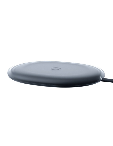 INCARCATOR wireless Baseus Jelly Qi 15W, compatibilitate smartphones, cablu Type-C la USB inclus, negru "WXGD-01" - 695315622369