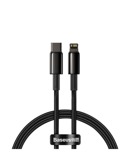 CABLU alimentare si date Baseus Tungsten Gold,Fast Charging Data Cable pt. smartphone,USB la Lightning 20W, braided,2m rezistent