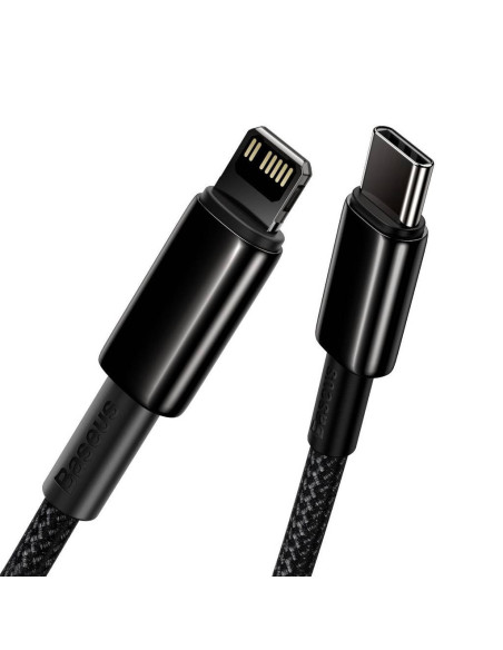 CABLU alimentare si date Baseus Tungsten Gold,Fast Charging Data Cable pt. smartphone,USB la Lightning 20W, braided,2m rezistent