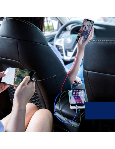 CABLU alimentare si date Baseus, Fast Charging Data Cable pt. smartphone, 4 in 1, USB la 2 x USB-C /1 x Lightning / 1 x microUSB