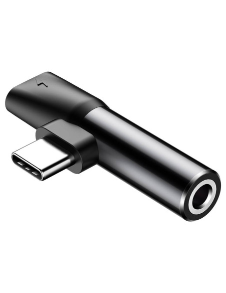 ADAPTOR Incarcare si audio Baseus, 1 x USB Type-C (T) la 1 x USB Type-C (M) si 1 x Jack 3.5mm (M), negru "CATL41-01" - 695315628