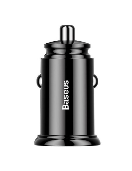 INCARCATOR auto Baseus Circular Plastic, Quick Charge 30W, 2 x USB Output 4.5V/5A, pt. bricheta auto, negru "CCALL-YD01" - 69531