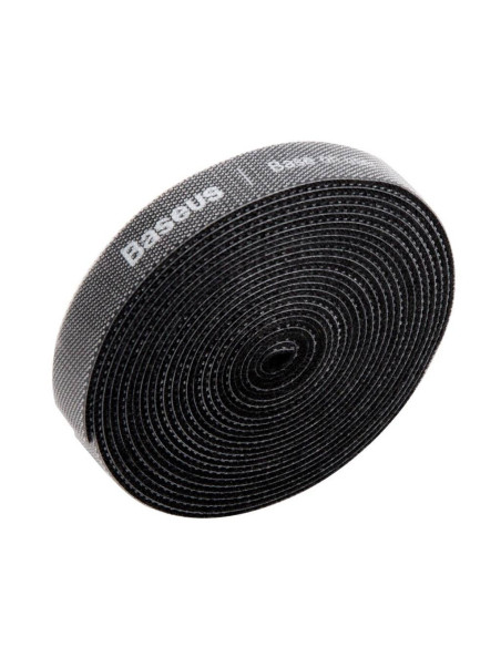 ORGANIZATOR cabluri tip Velcro Baseus Colourful Circle, 3m, negru "ACMGT-F01" - 6953156293496