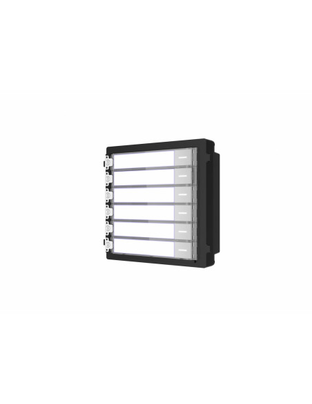 MODUL extensie HIKVISION, pt videinterfon, 6 butoane apelar, montaj aplicat sau ingropat (acc. neincluse), customizare afisare n