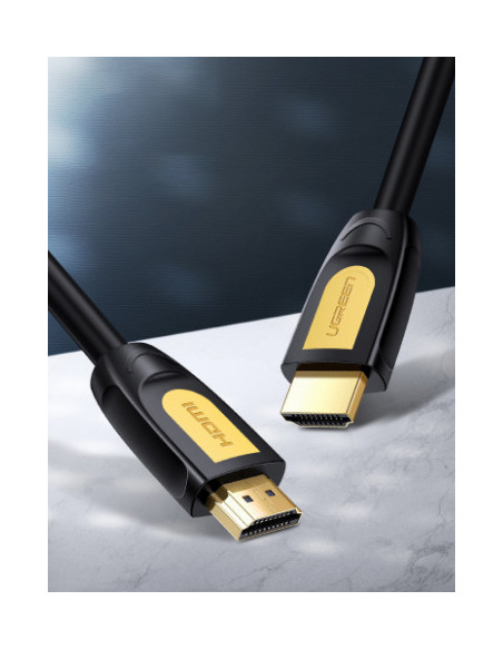 CABLU video Ugreen, "HD101" HDMI (T) la HDMI (T), rezolutie maxima 4K UHD (3840 x 2160) la 60 Hz, round cable, conectori auriti,