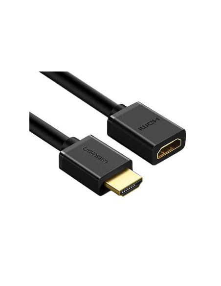 CABLU video Ugreen, "HD107" adaptor HDMI (T) la HDMI (M), rezolutie maxima 4K UHD (3840 x 2160) la 60 Hz, conectori auriti, 1m,