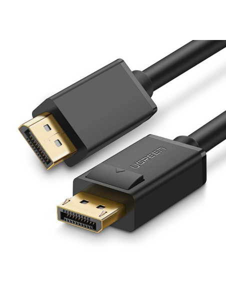 CABLU video Ugreen, "DP102" DP (T) la DP (T), rezolutie maxima 4K UHD (3840 x 2160) la 30 Hz, conectori auriti, 1.5m, negru "102