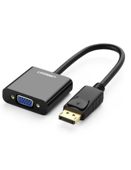 CABLU video Ugreen, "DP109" DP (T) la 1 x VGA (M) 1920x1080 la 60Hz cu sunet, lungime 0.25m, negru "20415" - 6957303824151