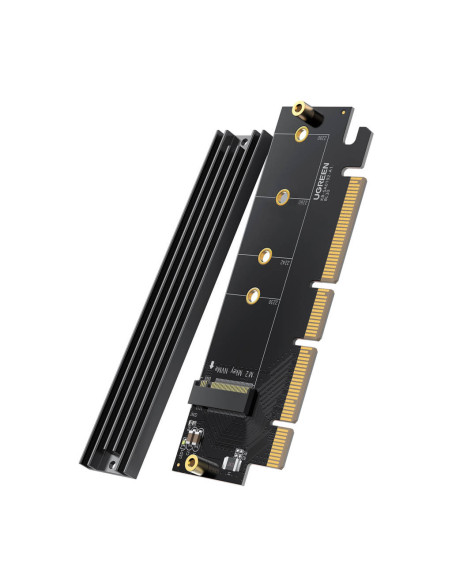 ADAPTOR Ugreen, "CM465" M.2 (M)(NVMe) la PCle 4.0, adaptor pt. SSD M.2 cu form factor 2280/2260/2242/2230, radiator (Heat Sink)